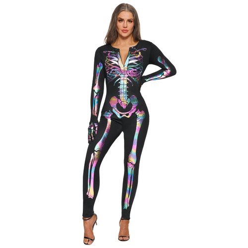 Costume squelette arcenciel - costume, de