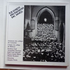 Coffret BACH Oratorio de Noel Orch  colleges de Lausanne Bethusy JACQUES PACHE