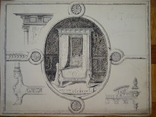 Dessin encre xix - encre, decoration