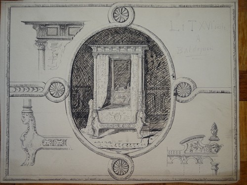 Dessin encre xix decoration - dessin,