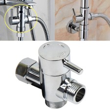 3 voies Adaptateur en T Bain 1/2 Tête de douche Robinet inverseur de douche