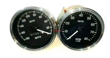 Smiths réplique 85 mm compteur de vitesse anti horloge sage mph et tachymètre...