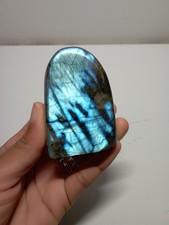 165g  BLOC A POSER LABRADORITE Madagascar Massage Lithothérapie pierre 