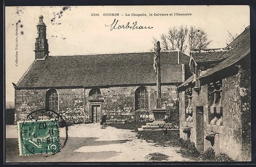 Cpa gourin chapelle - gourin,, le