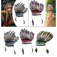 Serre-tête en plumes pour