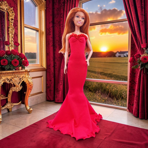 Robe soirée sirène extra - de,