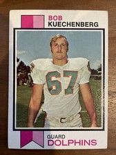 1973 TOPPS FOOTBALL SET BREAK 367 BOB KUECHENBERG RC -ShowYourCards-