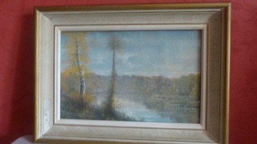 Tableau pastel paysage - paysage, vue