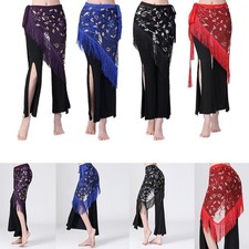 Mousseline de Soie Danse Du Ventre Taille Chaîne Hanche écharpe Femmes Glands