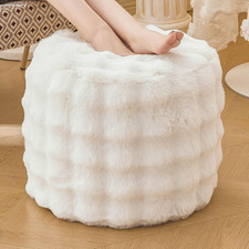 Faux rabbit fur round - faux,
