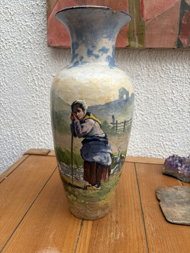 Vase faience - en,