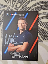 24H00 DU MANS 2024 CARTE BMW MOTORSPORT MARCO WITTMANN DEDICACE 15x10cm