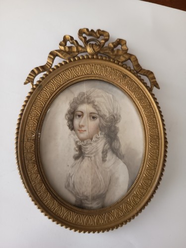 Miniature portrait jeune femme - portrait,