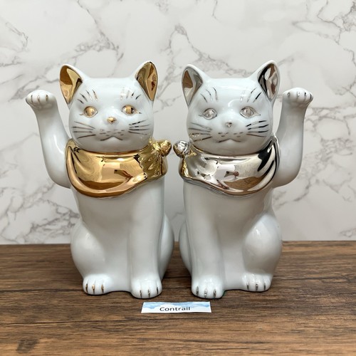 Paire porcelaine maneki - paire, de