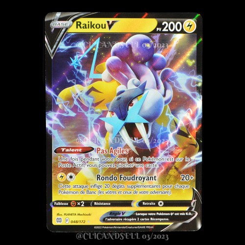 Carte pokémon raikou - carte,