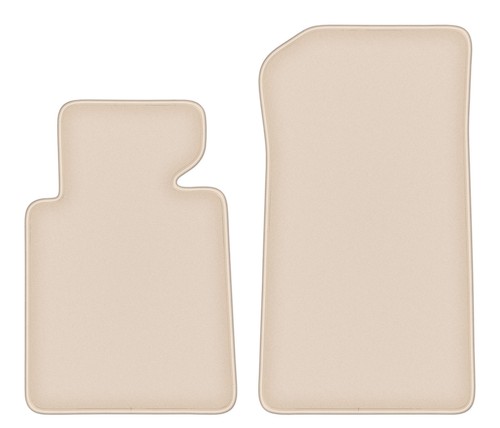 Tapis avant velours beige pour