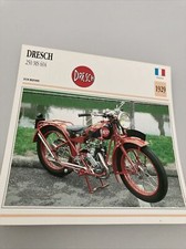 Dresch 250 MS604 1929 carte moto de collection Atlas France