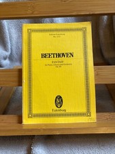Beethoven Fantaisie piano choeur orchestre partition de poche Eulenburg 1333