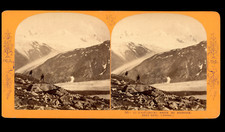 Autriche, Tyrol, Oetzthal, le Finailspitze, ca.1870, stéréo Autriche, Tyrol, Oet