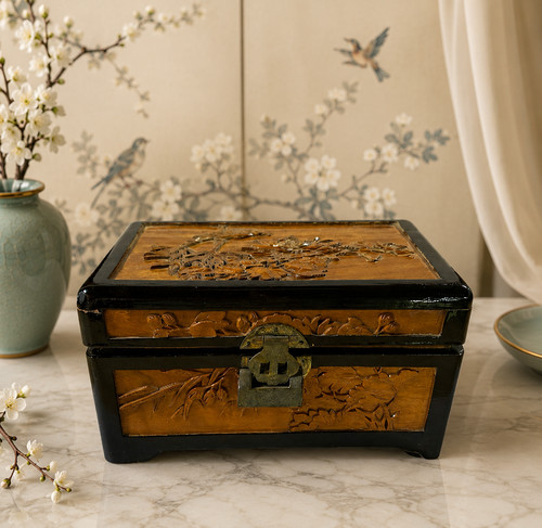 Ancien coffret chinois bois - chinois,