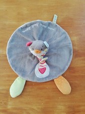 0 Doudou Titoutam Mon Ours Tout Doux Rond Gris Vert Rose Orange Coeur Croix