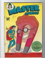 MASTER COMICS #84 - NICE FN/VF - PROTO MAGNETO? - FAWCETT 1947 - $99 B.I.N. OBO!