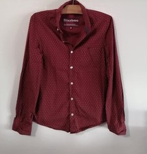 Chemise bordeaux à pois coton fitted T34 Bizzbee (4505059)