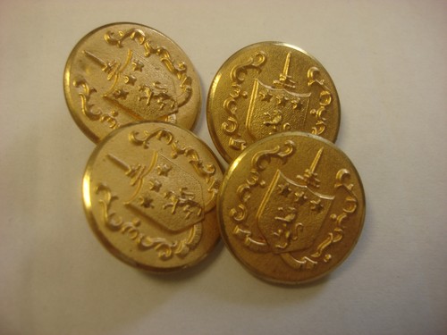 Ancien bouton métal blason - ancien,