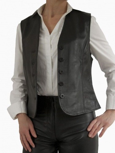 Gilet western noir cuir - western,