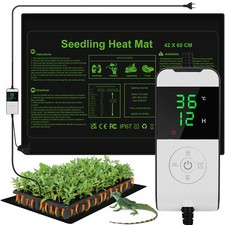 Tapis Chauffant pour Plantes 60 X 42cm 55W Tapis Chauffant pour Semis avec Th...