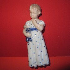 FIGURINE ROYAL COPENHAGEN FILLE POUPEE VINTAGE N°3539 DENMARK 15 CMC