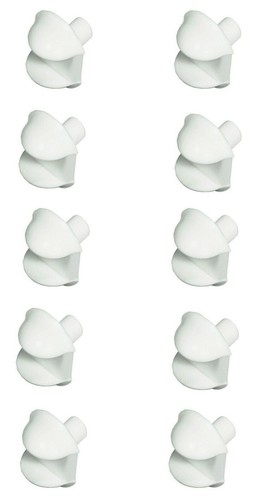 10x taquet étagère - , blanc