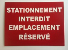 panneau "STATIONNEMENT