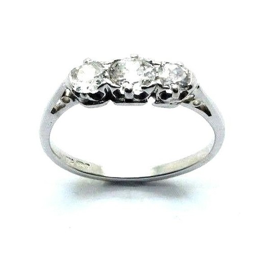 Bague trilogy blanc 18 - bague,