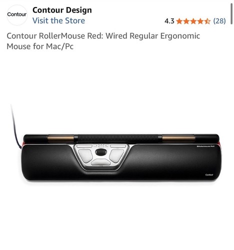 Contour design rollermouse red - design,