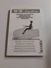 manuel d utilisation de tondeuse autoportée ggp 92 hydro