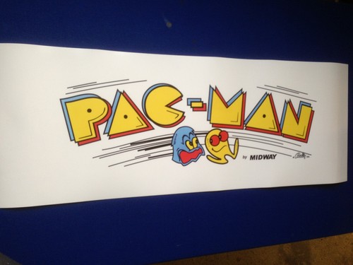 Autocollant pac man - pac, fronton