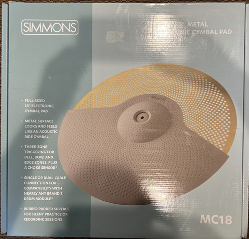 Simmons mc18 metal - simmons, cymbal