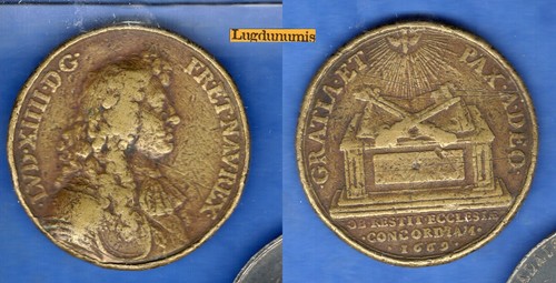 Médaille louis xiv 1669 - médaille,