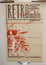 Affiche Ancienne Retromobile 1977