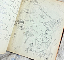 JOURNAL INTIME DESSINS CROQUIS ALLEMAND CONSTANCE 1936 SOUVENIRS DE CLAUS