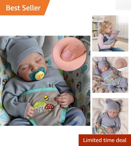Lifelike inch reborn baby - 17-inch,