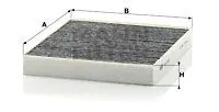 Filtre habitacle derrière - d'habitacle,