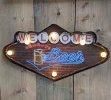 BAR PUB PANNEAU LUMINEUX BIÈRE PANNEAU PUBLICITAIRE PUB SALLE DE FÊTE...