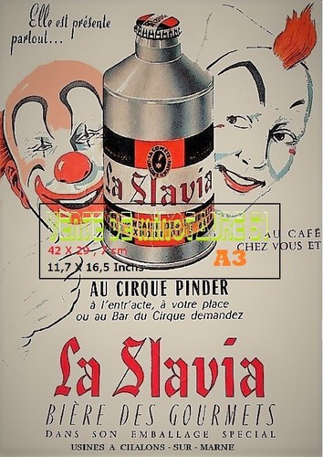 Bière slavia aux clowns - aux,