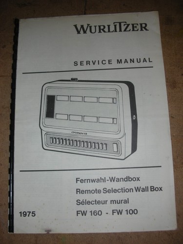 Manuel juke box wurlitzer - box,