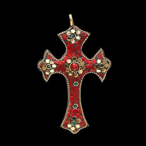 Pendentif croix femme - , tibatan