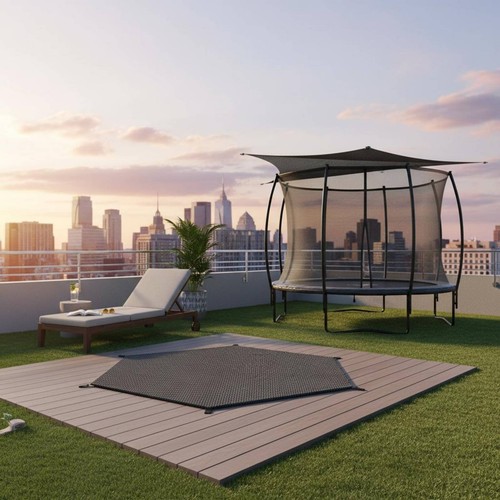 Toit pare soleil trampoline - pare-soleil, de