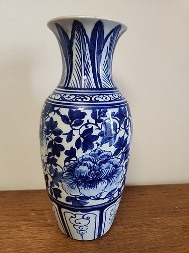 Vase chinois bleu blanc - et,