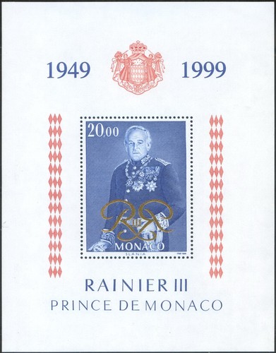 Monaco 1999 mnh 50th - monaco,